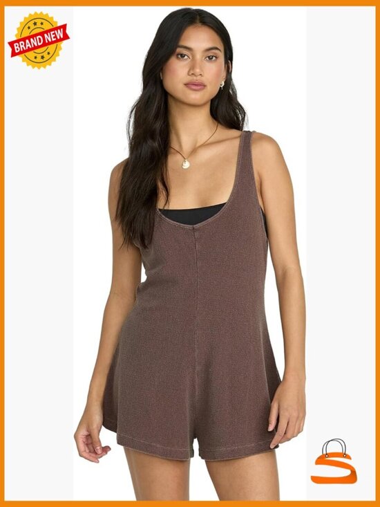 Pants - Never Better Cover-Up Cotton Knit Romper - Relaxed Fit Romper